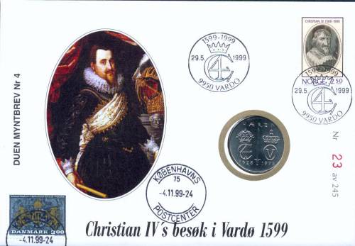 Bilde av Christian IV's besk i Vard 1599