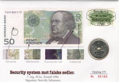 Bilde av Security system mot falske sedler