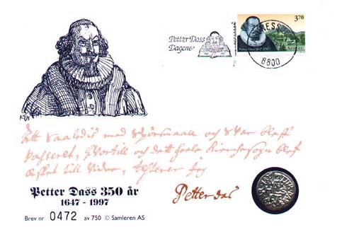 Bilde av Petter Dass 350 år