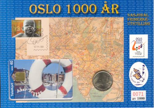 Bilde av Minnekort - Oslo 1000 år