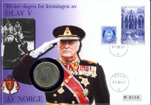 Bilde av 40-års dagen for kroningen av Olav V av Norge