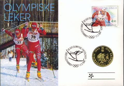 Bilde av Olympiske leker, 1500 kroner nr. 5 GULL